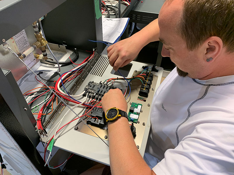 OEV Factory Production Shop Frasier Wiring Control Monitors