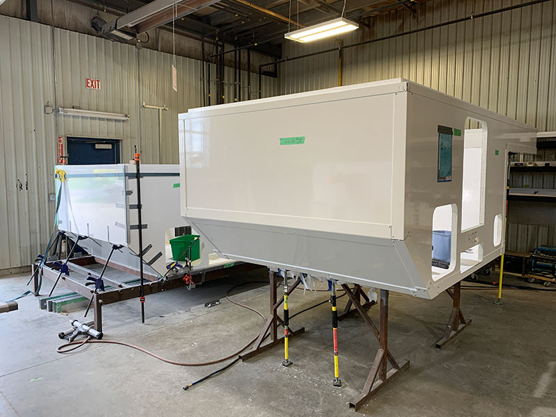 OEV Factory Production Shop Glue Up Stages Two Units