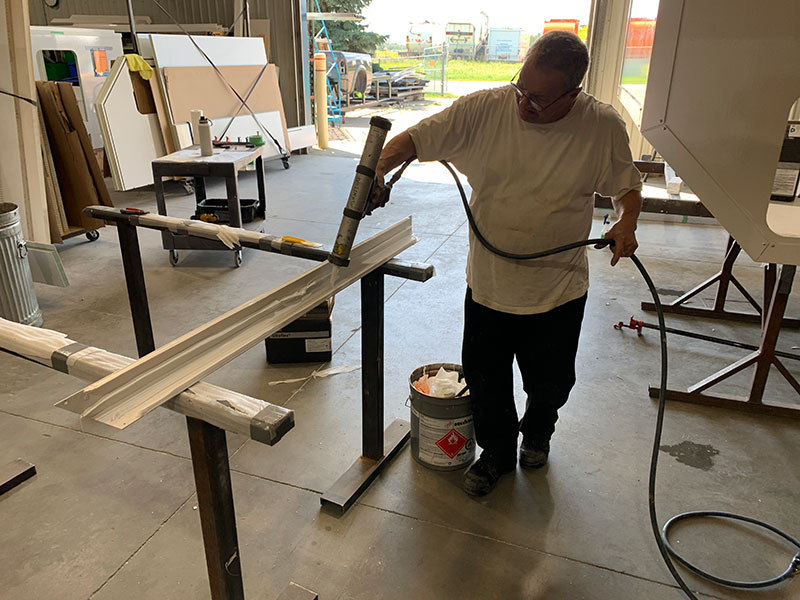 OEV Factory Production Shop Rob Glue Up 1