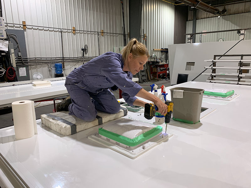 OEV Factory Production Shop Tracy Installing Vent