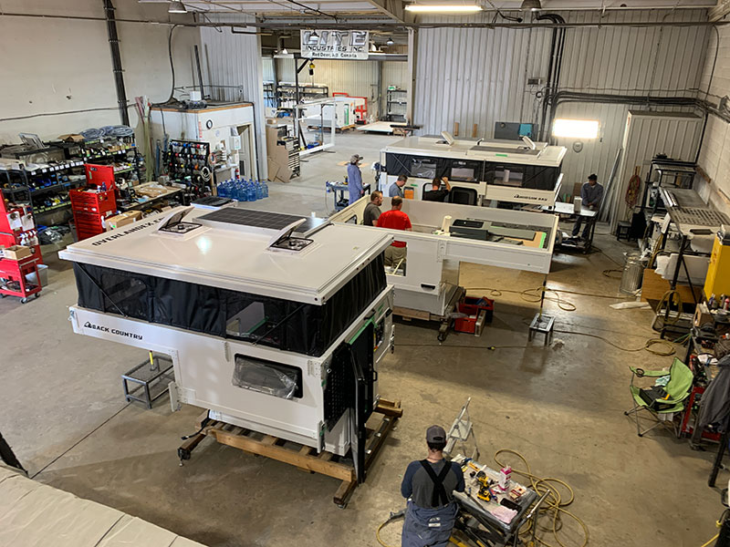OEV Factory Production Shop Wide From Above