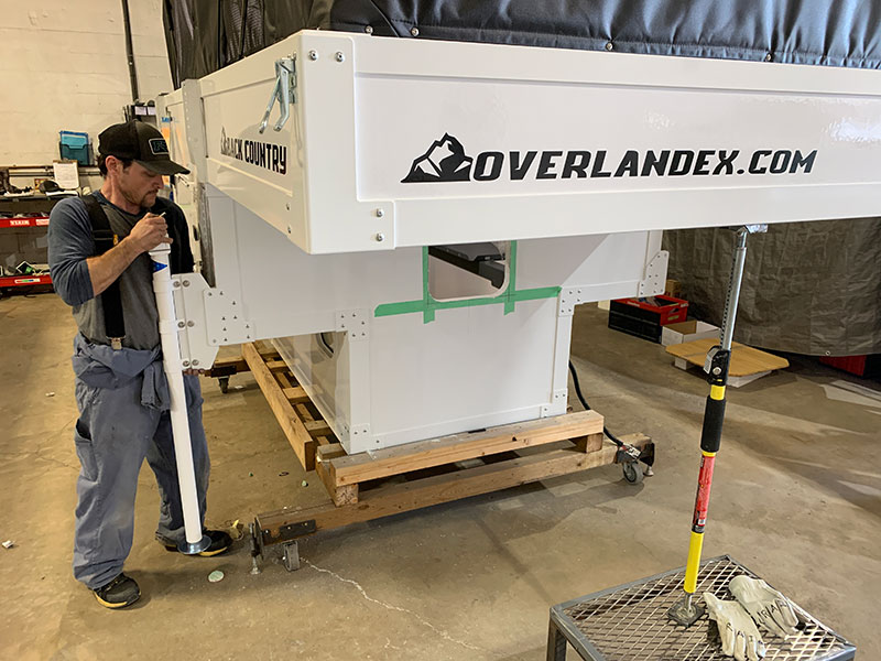 OEV Factory Production Shop William Installing Rieco-Titan Jacks