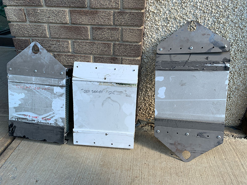 OEV Factory Test Composites Pulled Apart