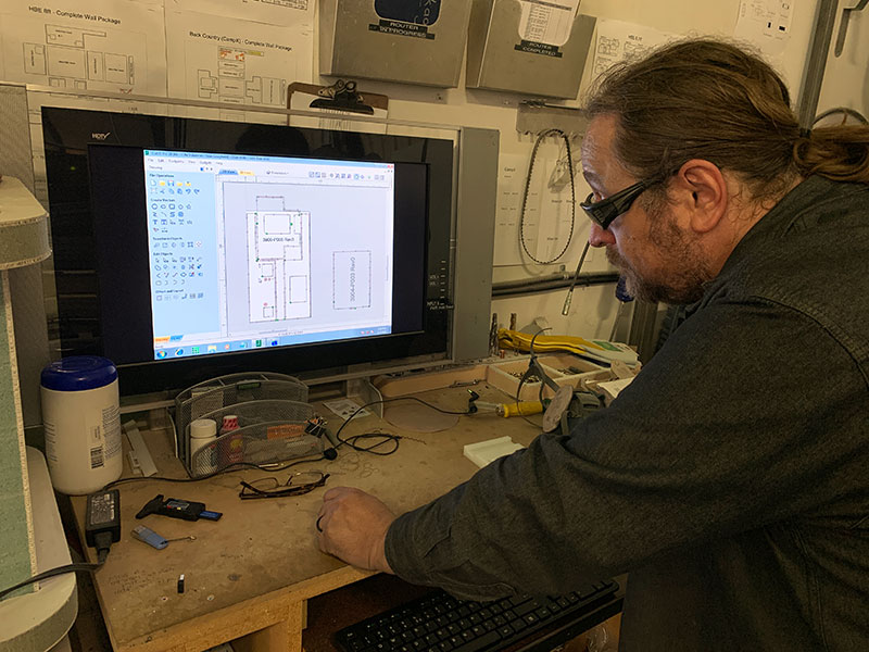 OEV Factory Weld Shop Kevin CAD Screen