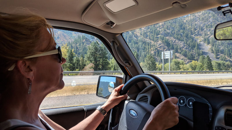 On The Way To Montana In The Truck Camper
