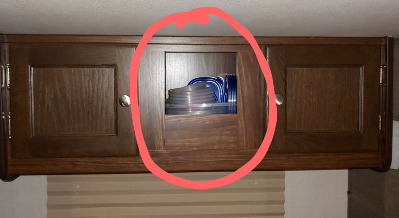 Overhead Cabinet Switch Up Center Modification Circled
