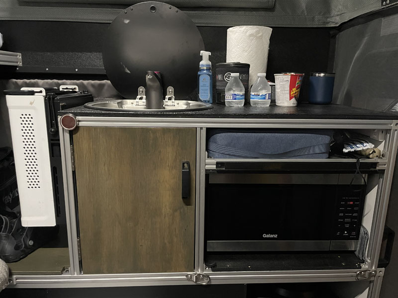 Project M Camper Build Out Mini Kitchen