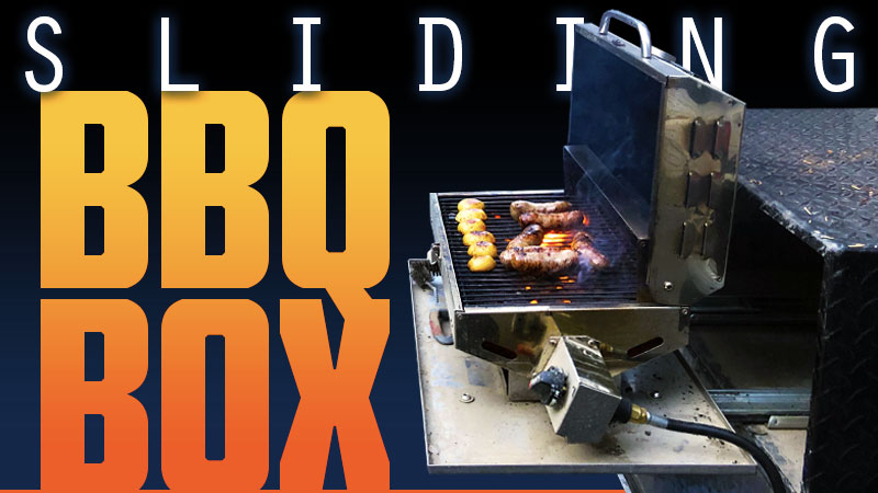 Sliding Barbecue Box For A Cirrus Truck Camper