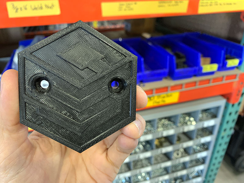 Cube Series Tech 3D Printed Item With Logo