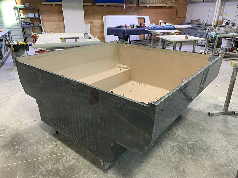 Cube Series Tech Fiberglass Infusion Completed Fiberglass Form
