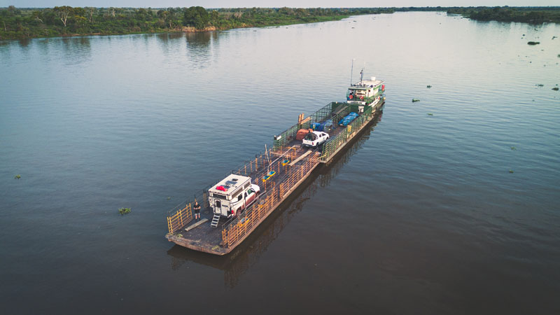 ElTruckito rig on Cow Pontoon Transpantanal in Brazil