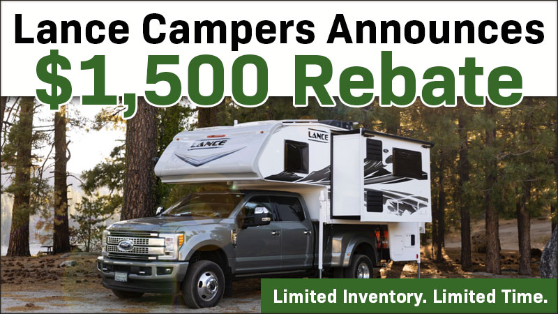 2024 Lance Truck Camper Rebate 