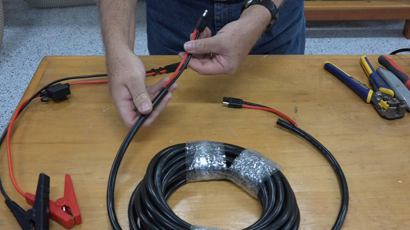 RV Emergency Electrical Hookup Preparing Cable Assembly