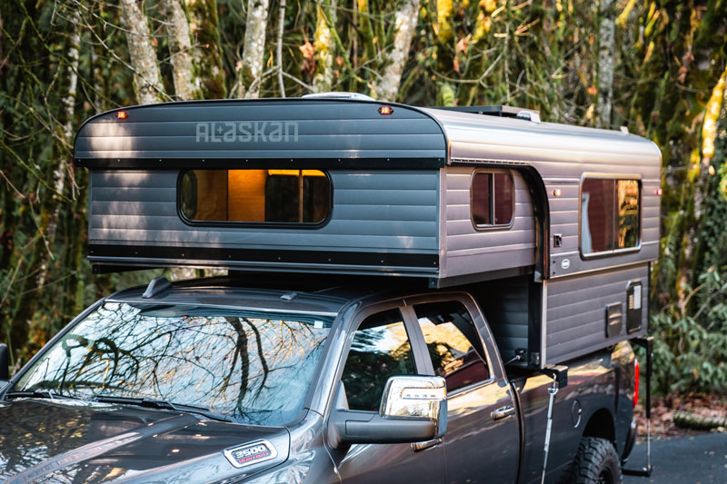 Rugged Grey Alaskan Camper Exterior Color