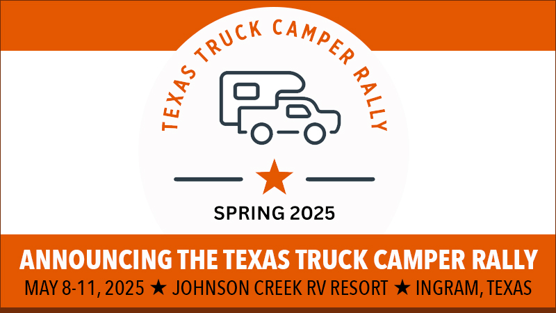 Texas Truck Camper Rally Announcement 2025