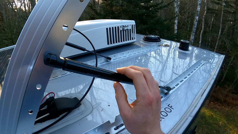 Tilting Solar Panel Installation Struts