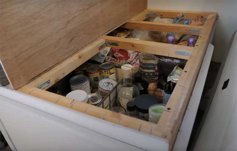 Under Dinette Pantry