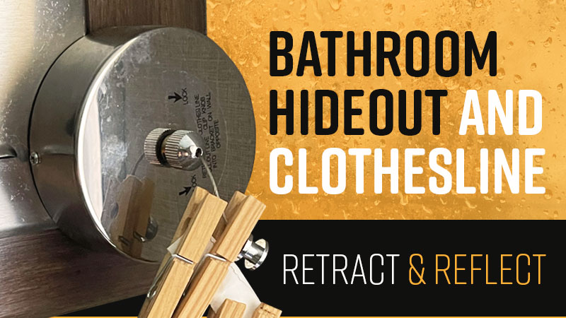 Bathroom Hideout Clothesline