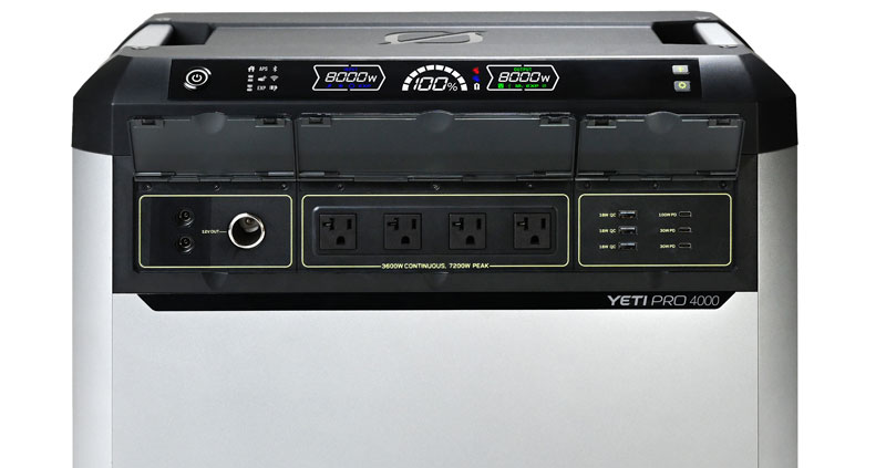 Goal Zero Yeti PRO 4000 Ports