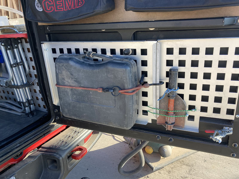 Alu Cab Molle Rack Inside Door