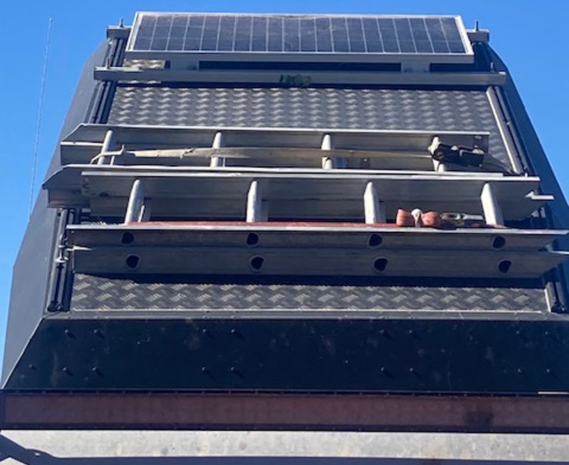 AluCab 100 Watt Solar Panel On Roof