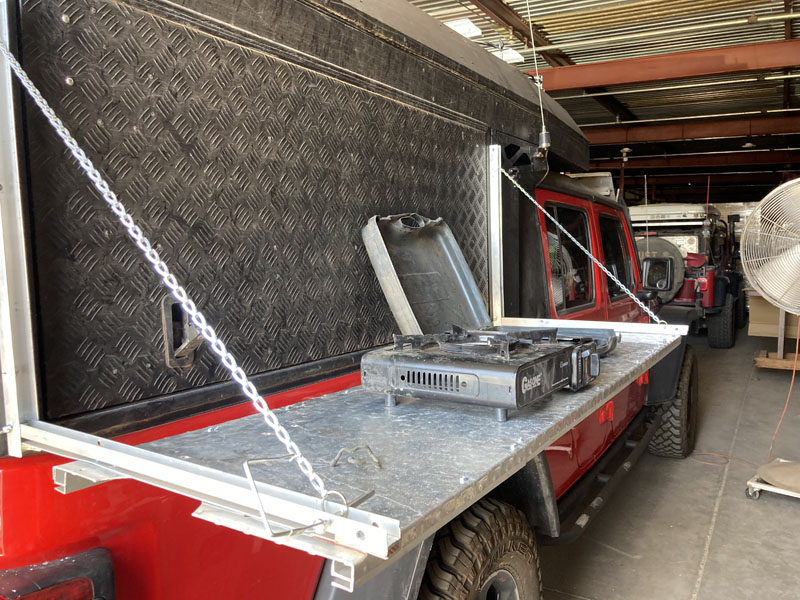 AluCab Camper Drop Down Table
