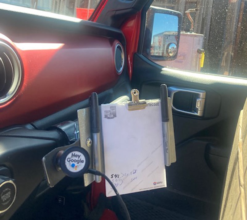 AluCab Custom Phone Holder And Scratch Pad Holder