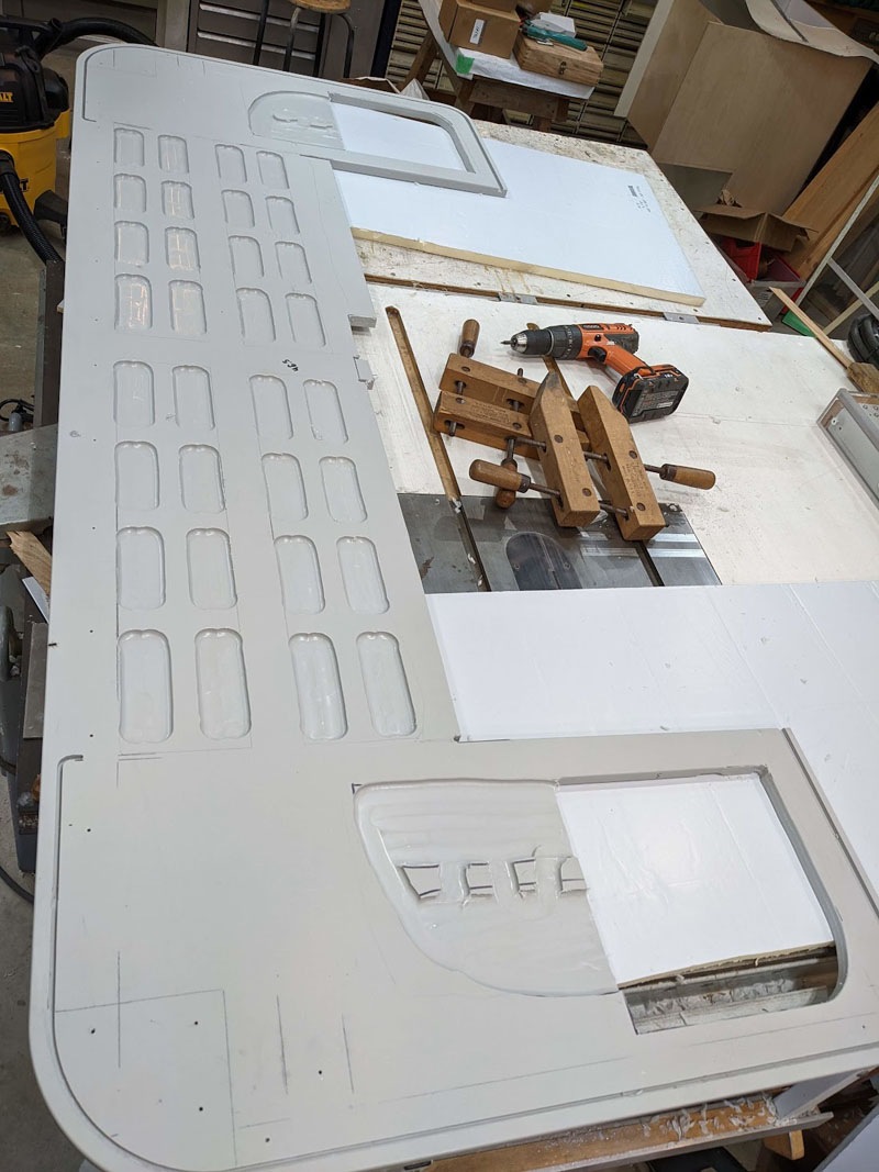 Avion Step Starboard Was Lightened By Routing Recesses In The Underside 