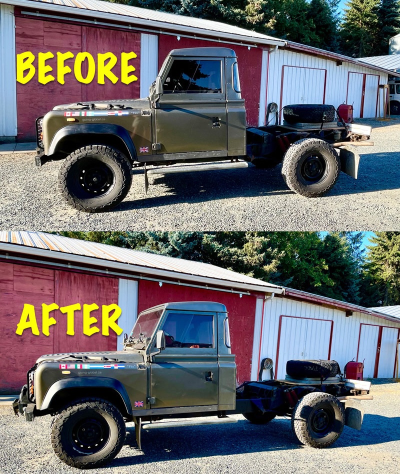 Before After Land Rover