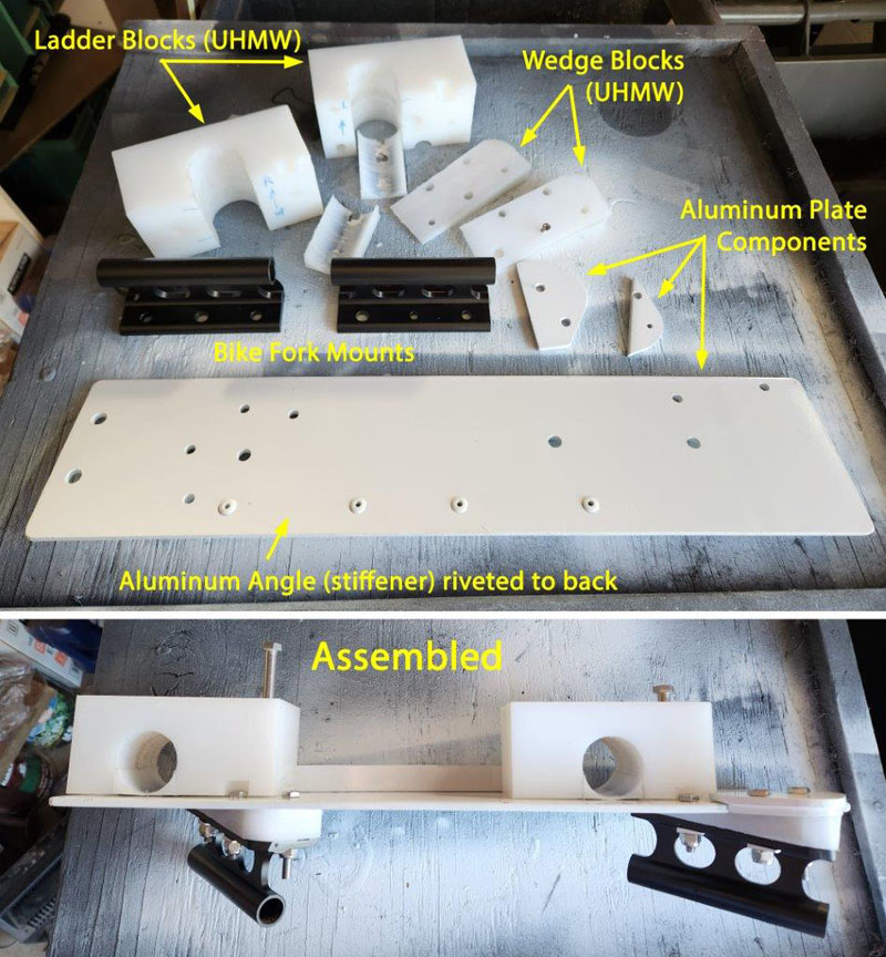 Bumper Bike Mount Components For The Upper Mount 