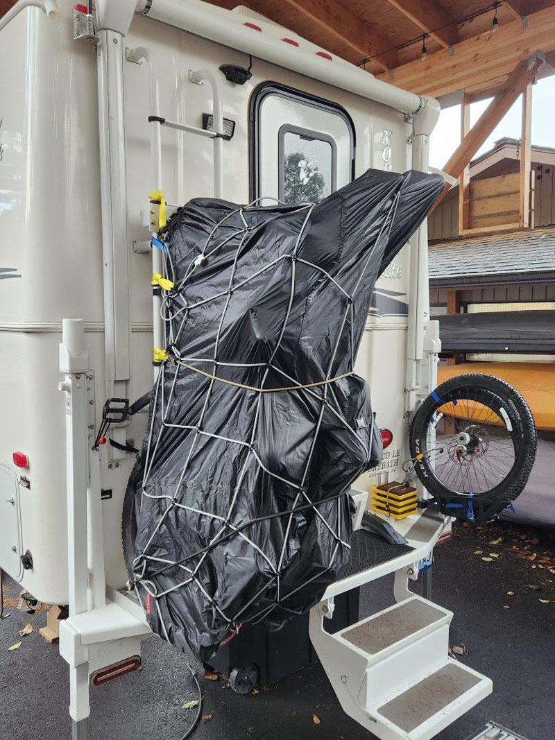 Final System With Bike Cover And Bungee Net