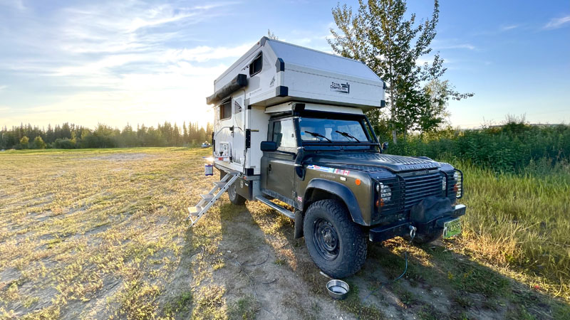 Cab of Truck and Bottom of Camper