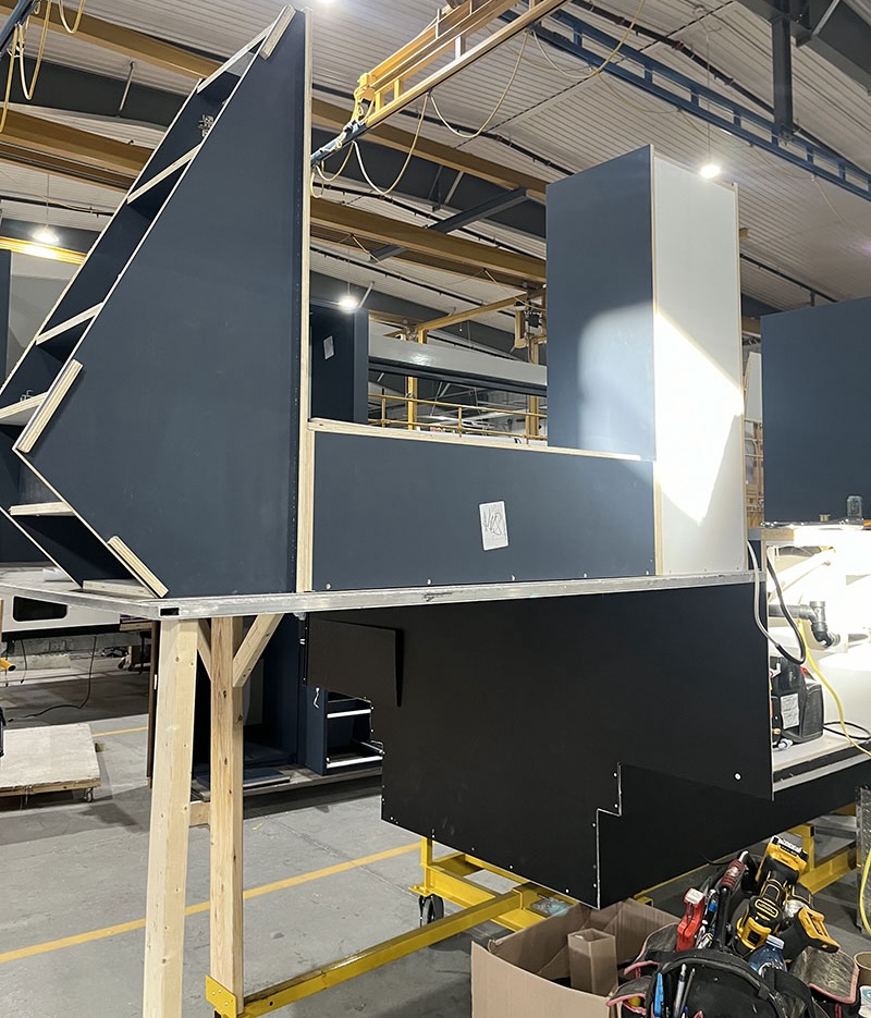 Citation 10-2 Truck Camper Being Built