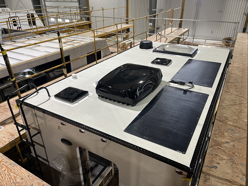Citation 10-2 Truck Camper Roof With Solar
