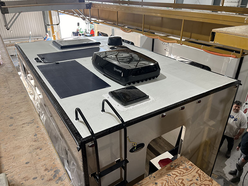 Citation 9-6 Truck Camper Roof Finish