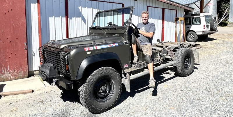 David Blair And His Land Rover Defender 130