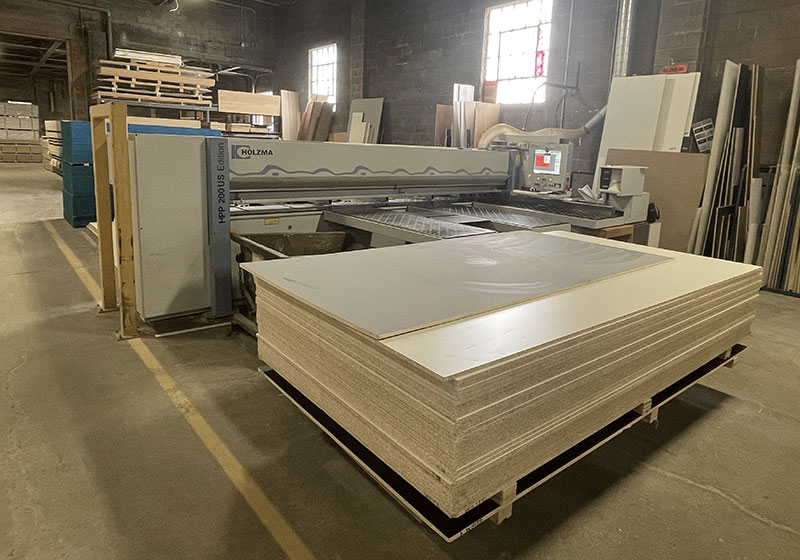 CNC machine in General Coach woodshop