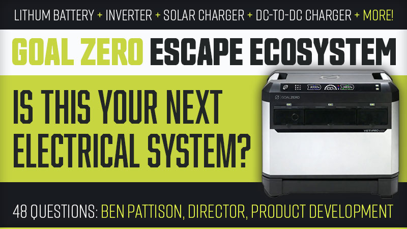 Goal Zero Escape System In Truck Campers