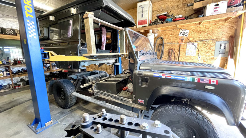 Converting Land Rover SUV to Truck