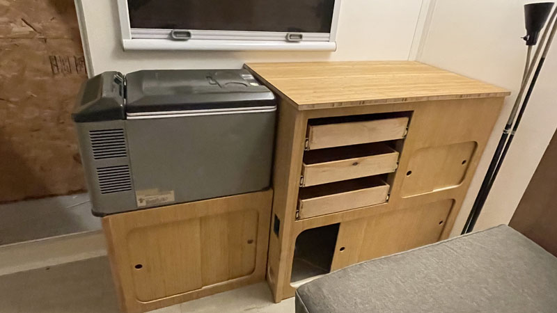 Kitchen Area Of Total Composites Camper