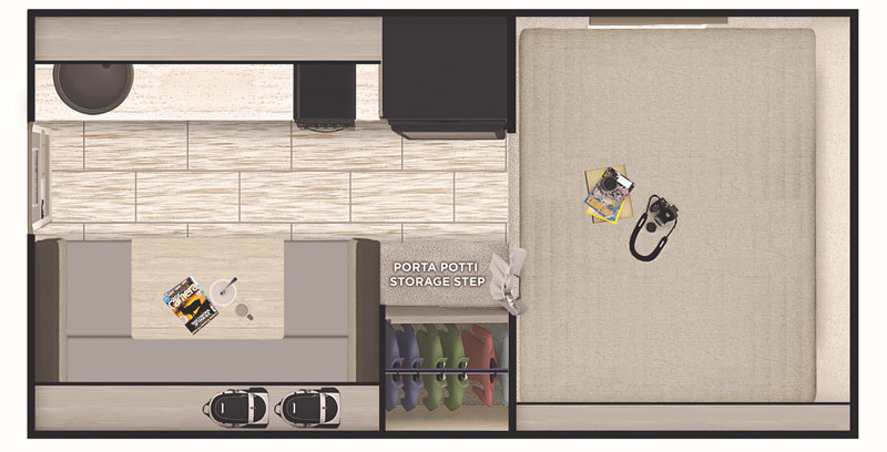 Lance 805 Camper Floor Plan