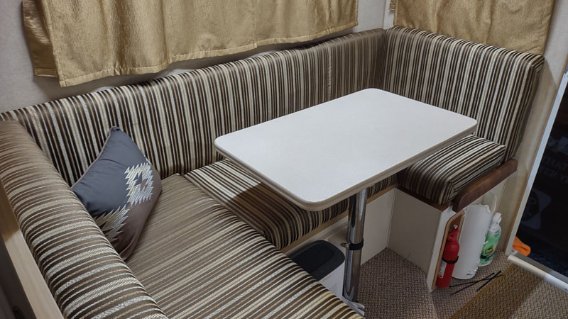 Lance Camper Facelift New Dinette Cushions