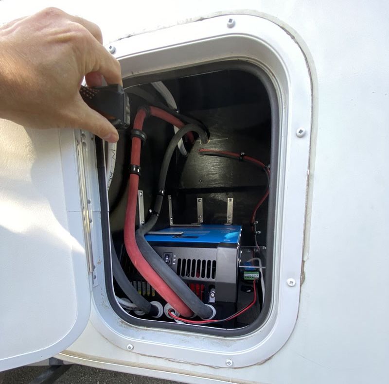 Off Grid Upgrade Inverter From Outside Camper