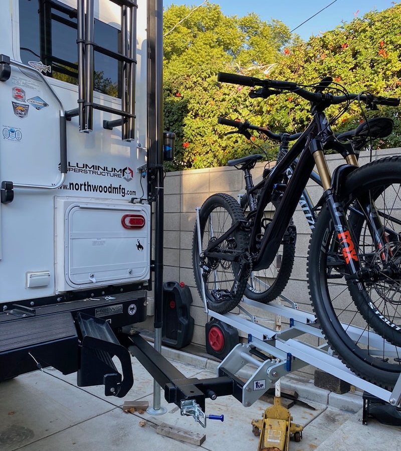 Swing Out Bike Rack Extension 1