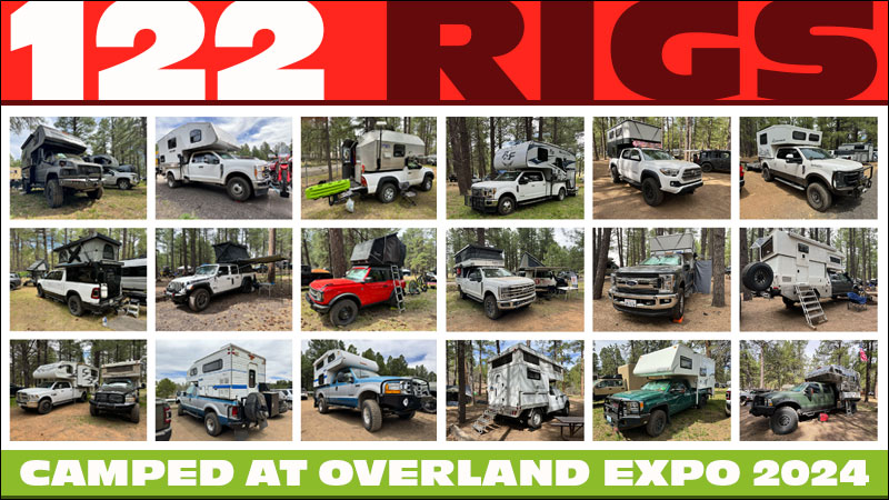 Truck Campers in Camping Field Overland Expo 2024