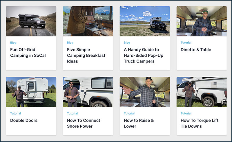 Alaskan Camper Blogs, Tutorials, and Videos
