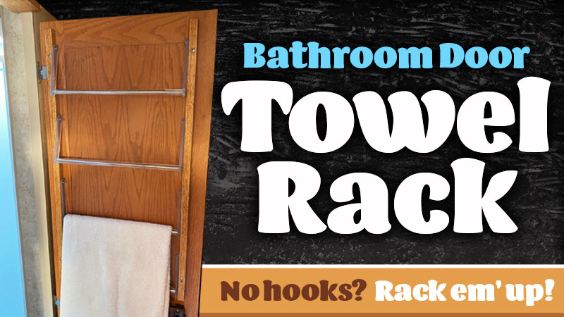 Bathroom Door Towel Rack