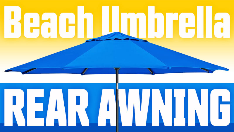 Beach Umbrella Rear Camper Awning