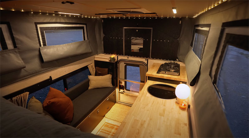 Inside Drew Simms Camper
