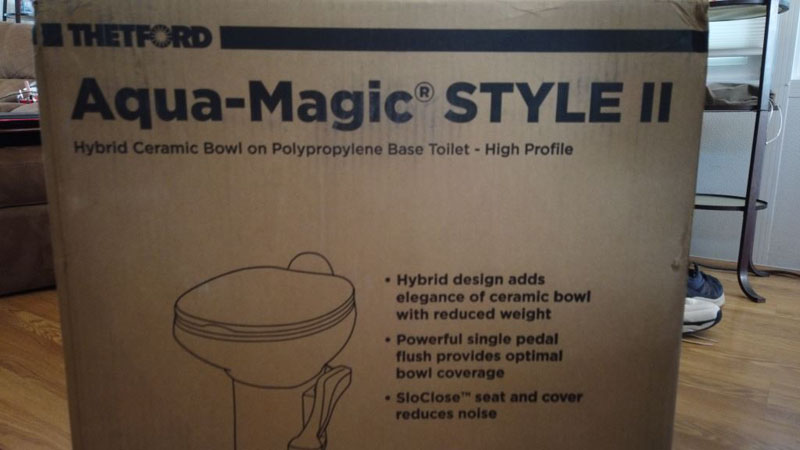 New Thetford Ceramic Toilet